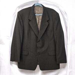 Vintage‎ Stafford Executive Blazer Pinstripe 100% Wool Business Men Suit Jacket